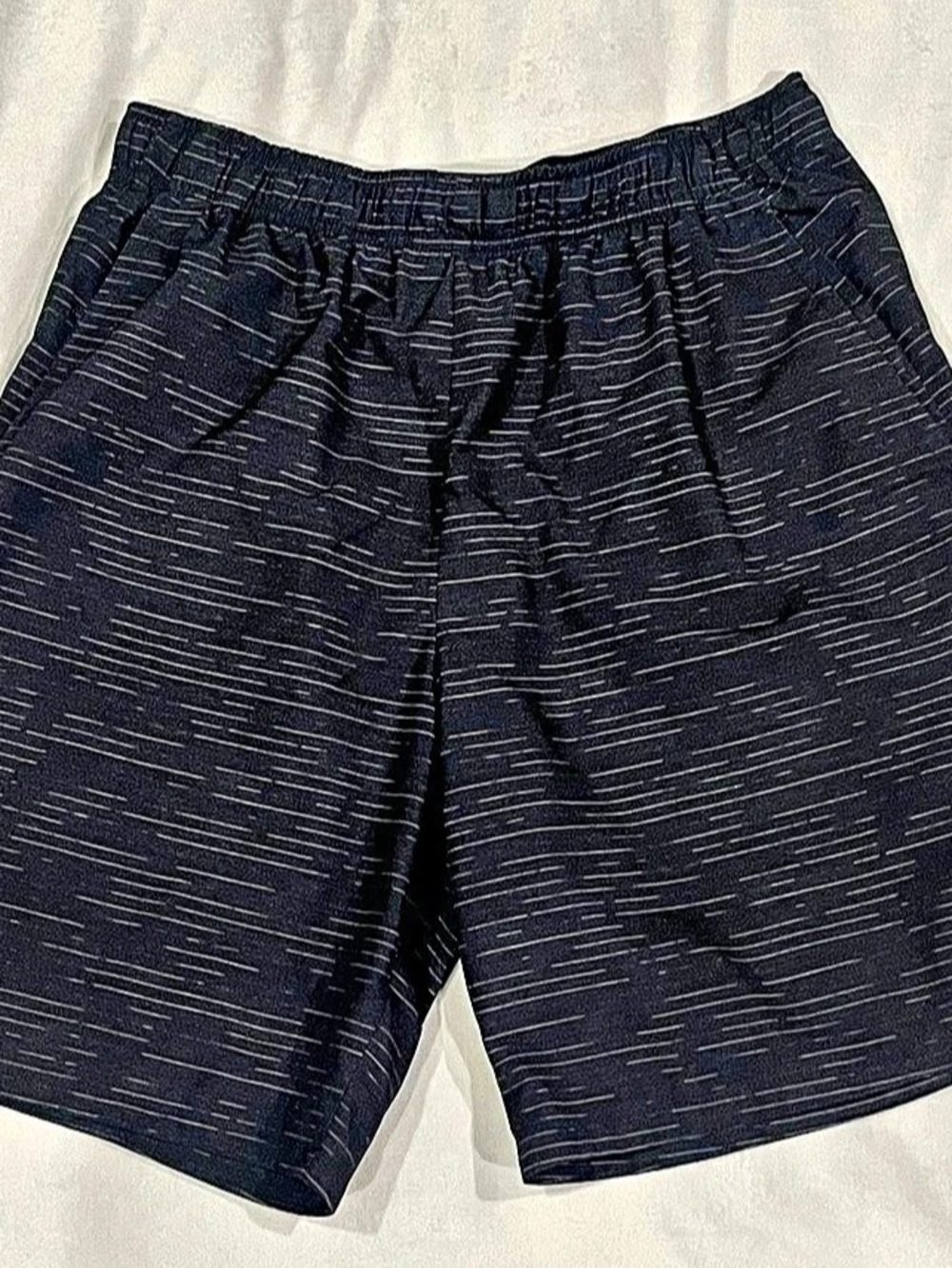 Nike Dri-FIT Logo Printing Elastic Waistband Shorts Athletic Shorts Black & Gray
